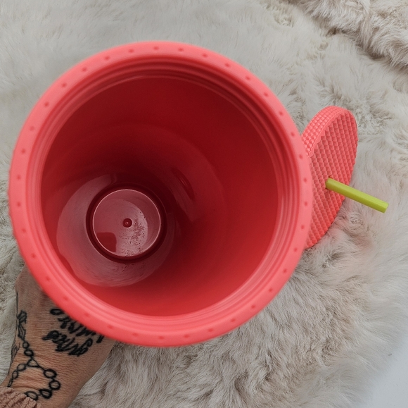 Starbucks Summer 2022‎ Dragonfruit Coral Studded Cold Cup Venti Tumbler 24 Oz - Picture 5 of 5